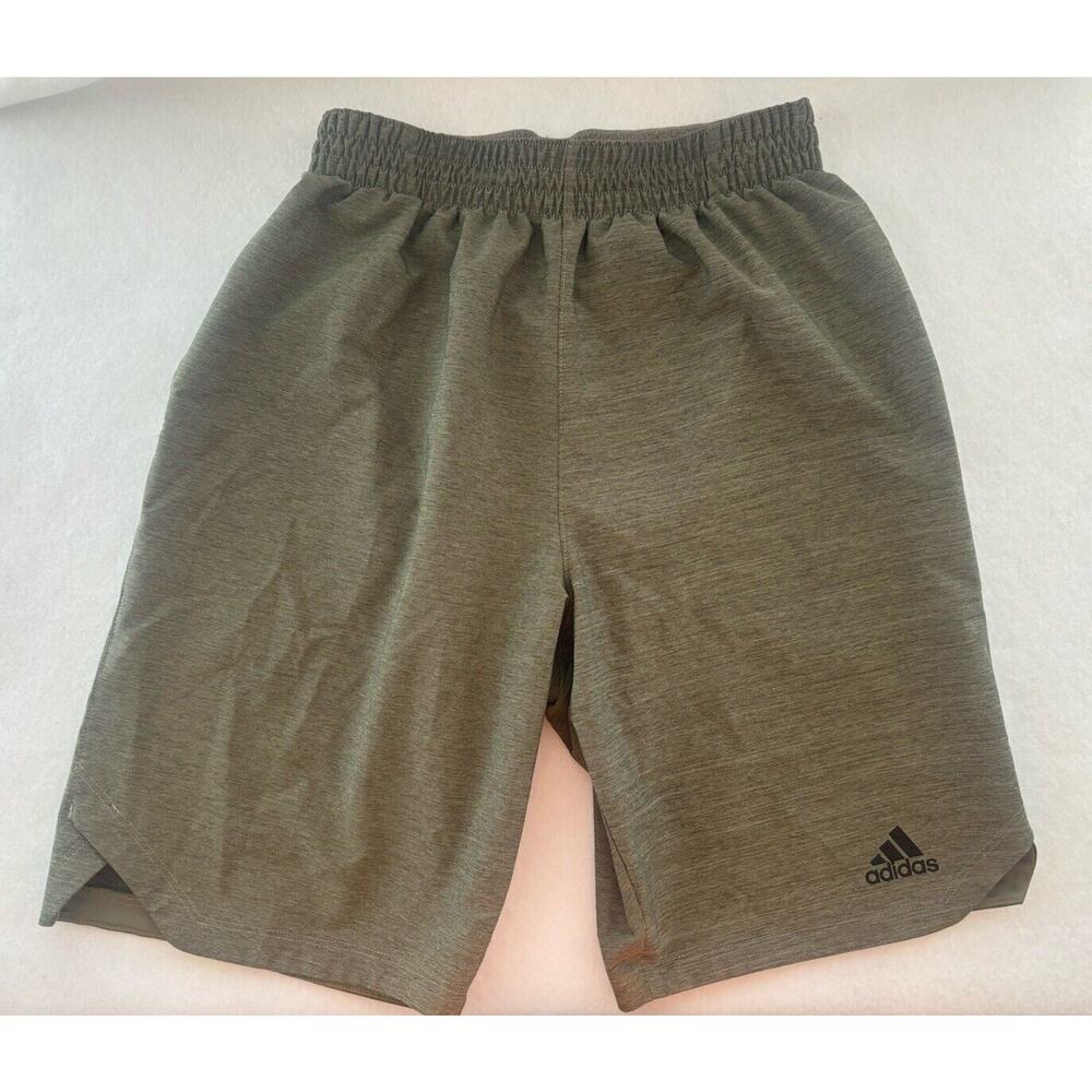 Adidas Men's Shorts Lightweight Climalite Gym Athletic Shorts Small Green‎ (e1)